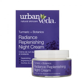 Spindesį suteikiantis atnaujinantis naktinis veido kremas sausai odai, Urban Veda, 50 ml Spindesį suteikiantis atnaujinantis naktinis veido kremas sausai odai, Urban Veda, 50 ml