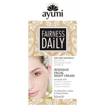 Intensyvus naktinis veido kremas "Fairness Daily", Ayumi, 50 ml Intensyvus naktinis veido kremas "Fairness Daily", Ayumi, 50 ml