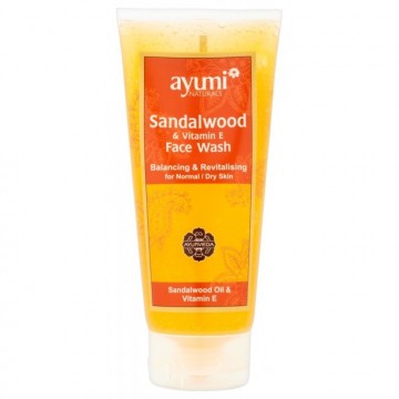 Atgaivinantis ir balansuojantis veido prausiklis su santalu "Sandalwood&Vitamin E", Ayumi, 200 ml Atgaivinantis ir balansuojantis veido prausiklis su santalu "Sandalwood&Vitamin E", Ayumi, 200 ml