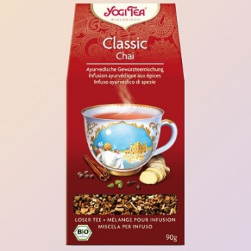 Klasikinė ajurvedinė jogų arbata, ekologiška, biri, Yogi Tea, 90g Klasikinė ajurvedinė jogų arbata, ekologiška, biri, Yogi Tea, 90g