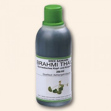 Galvos masažo aliejus Brahmi Thailam, Sree Sankara, 250 ml Galvos masažo aliejus Brahmi Thailam, Sree Sankara, 250 ml