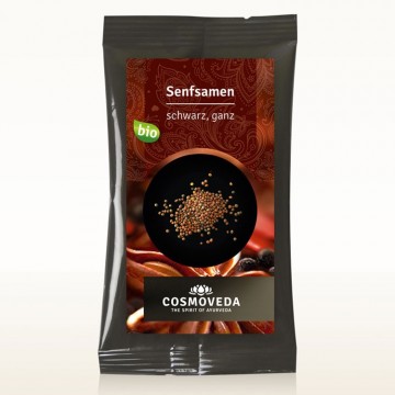 Juodųjų garstyčių sėklos, nesmulkintos, ekologiškos, Cosmoveda, 25g Juodųjų garstyčių sėklos, nesmulkintos, ekologiškos, Cosmoveda, 25g