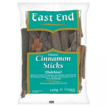 Kiniškos cinamono lazdelės (Cassia), East End, 100 g Kiniškos cinamono lazdelės (Cassia), East End, 100 g