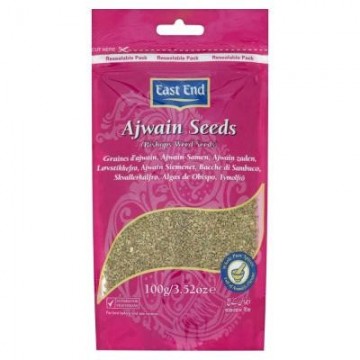 Šventkmynių (Ajwain) sėklos, East End, 100 g Šventkmynių (Ajwain) sėklos, East End, 100 g