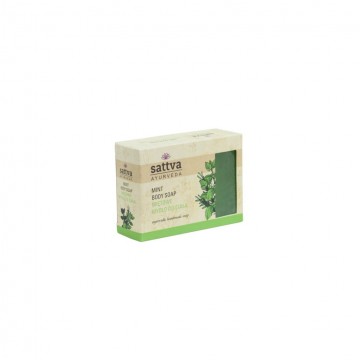 Muilas su mėtomis MINT, Sattva Ayurveda, 125g Muilas su mėtomis MINT, Sattva Ayurveda, 125g