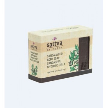 Muilas su santalu SANDALWOOD, Sattva Ayurveda, 125g Muilas su santalu SANDALWOOD, Sattva Ayurveda, 125g