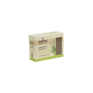 Muilas su citrinžolėmis LEMONGRASS, Sattva Ayurveda, 125g Muilas su citrinžolėmis LEMONGRASS, Sattva Ayurveda, 125g