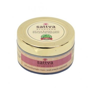 Veido kremas nuo spuogų, Sattva Ayurveda, 50g Veido kremas nuo spuogų, Sattva Ayurveda, 50g