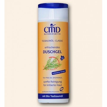 Dušo gelis su arbatmedžių aliejumi, CMD Naturkosmetik, 200 ml Dušo gelis su arbatmedžių aliejumi, CMD Naturkosmetik, 200 ml