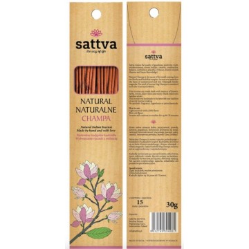 Smilkalų lazdelės NAG CHAMPA, Sattva Ayurveda, 15 vnt. Smilkalų lazdelės NAG CHAMPA, Sattva Ayurveda, 15 vnt.