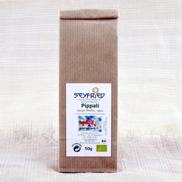 Pippali (ilgieji pipirai), Seyfried, ekologiški, 50 g Pippali (ilgieji pipirai), Seyfried, ekologiški, 50 g