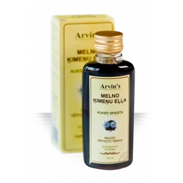 Juodgrūdžių Kalonji (juodųjų indiškų kmynų) aliejus, Arvins, 100ml Juodgrūdžių Kalonji (juodųjų indiškų kmynų) aliejus, Arvins, 100ml