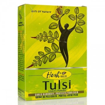 Augaliniai milteliai galvos odai ir plaukams Tulsi, Hesh, 100g Augaliniai milteliai galvos odai ir plaukams Tulsi, Hesh, 100g