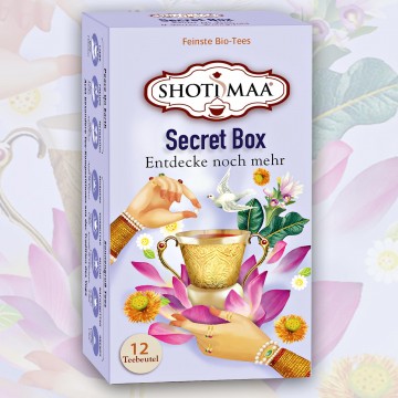 Arbatų rinkinys Secret Box, Shoti Maa Tea, 12 pakelių Arbatų rinkinys Secret Box, Shoti Maa Tea, 12 pakelių