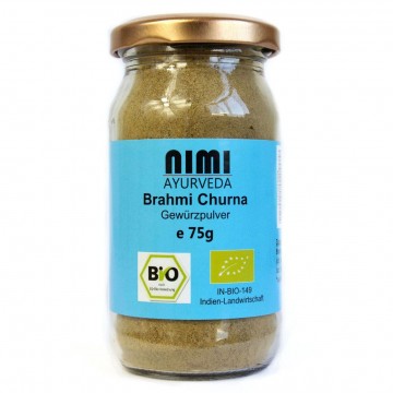 Brahmi (mėlynžiedės taškuonės) milteliai, ekologiški, Nimi Ayurveda, 75g Brahmi (mėlynžiedės taškuonės) milteliai, ekologiški, Nimi Ayurveda, 75g
