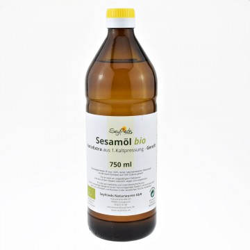 Subrandintas sezamų aliejus, ekologiškas, šalto spaudimo, Seyfried Subrandintas sezamų aliejus, ekologiškas, šalto spaudimo, Seyfried