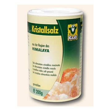 Kristalizuota rožinė Himalajų druska druskinėje, smulki, 200g Kristalizuota rožinė Himalajų druska druskinėje, smulki, 200g