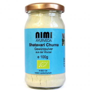 Šatavari (shatavari, standusis smidras) žolelių milteliais, Nimi Ayurveda, 100g Šatavari (shatavari, standusis smidras) žolelių milteliais, Nimi Ayurveda, 100g