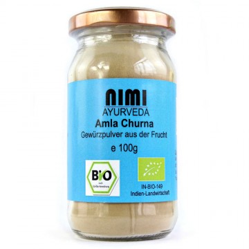 Indiškojo lapainio Amla (amalaki) milteliai, ekologiški, Nimi Ayurveda, 100g Indiškojo lapainio Amla (amalaki) milteliai, ekologiški, Nimi Ayurveda, 100g