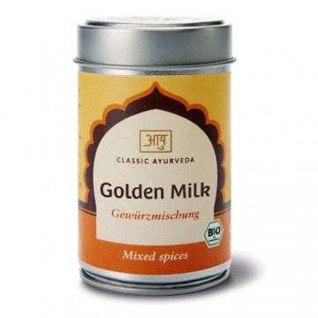 Ekologiškas prieskonių mišinys pienui Golden Milk, Classic Ayurveda, 50 g Ekologiškas prieskonių mišinys pienui Golden Milk, Classic Ayurveda, 50 g