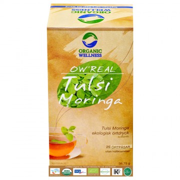 Arbata Tulsi Moringa, OW'REAL, 25 pakeliai Arbata Tulsi Moringa, OW'REAL, 25 pakeliai