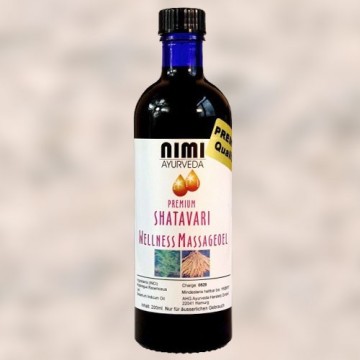 Ajurvedinis kūno aliejus moterims Shatavari, Nimi Ayurveda, 200ml Ajurvedinis kūno aliejus moterims Shatavari, Nimi Ayurveda, 200ml