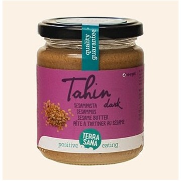 Ekologiška tamsi sezamų pasta TAHINI, Terra Sana, 250 g Ekologiška tamsi sezamų pasta TAHINI, Terra Sana, 250 g