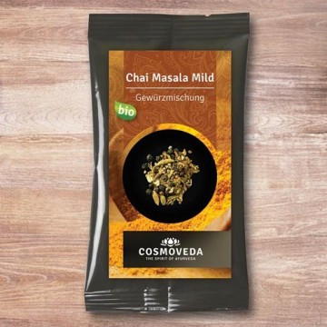 Prieskonių mišinys arbatai "Chai masala", ekologiškas, Cosmoveda, 10 g Prieskonių mišinys arbatai "Chai masala", ekologiškas, Cosmoveda, 10 g