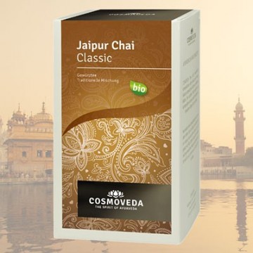Prieskoninė arbata "Jaipur Chai", ekologiška, Cosmoveda, 20 pakelių Prieskoninė arbata "Jaipur Chai", ekologiška, Cosmoveda, 20 pakelių