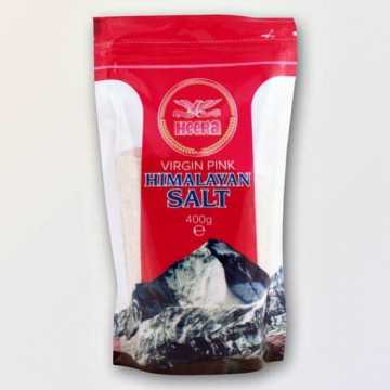 Rožinė Himalajų druska Heera Virgin, smulkinta, 400 g Rožinė Himalajų druska Heera Virgin, smulkinta, 400 g